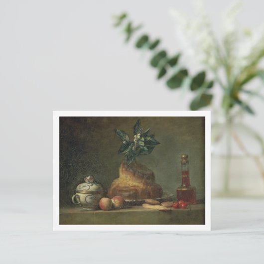The Brioche oder The Dessert, 1763 (Öl auf Leinwan Postkarte (Stehend Vorderseite)