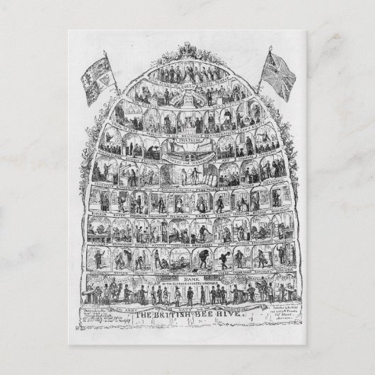 The British Biene, 1867 Postkarte (Vorderseite)