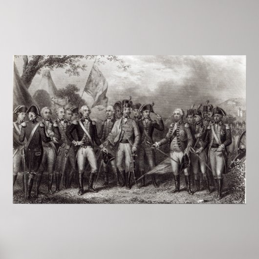 The British Surrendering their Arms Poster (Vorne)