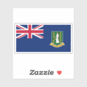 The British Virgin Islands flag,Overseas Territory Aufkleber (Blatt)