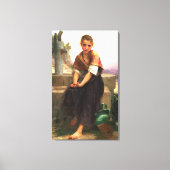 The Broken Pitcher von William-Adolphe Bouguereau Leinwanddruck (Vorderseite)