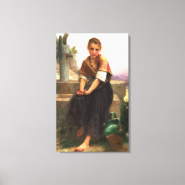 The Broken Pitcher von William-Adolphe Bouguereau Leinwanddruck