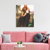 The Broken Pitcher von William-Adolphe Bouguereau Leinwanddruck (Insitu (Wohnzimmer))