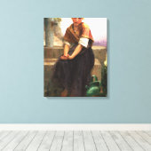 The Broken Pitcher von William-Adolphe Bouguereau Leinwanddruck (Insitu (Holzboden))