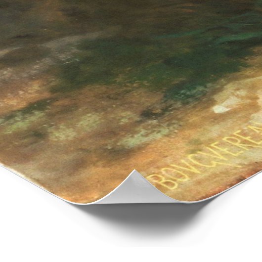 The Broken Pitcher von William-Adolphe Bouguereau Poster (Ecke)