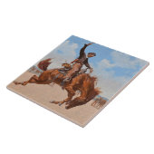 The Bronco Buster (von Frederic Remington) Fliese (Seite)