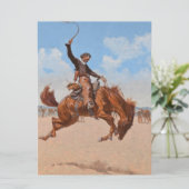 The Bronco Buster (von Frederic Remington) Karte (Stehend Vorderseite)
