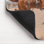 The Bronco Buster (von Frederic Remington) Mousepad (Ecke)