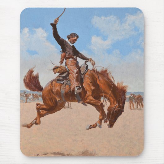 The Bronco Buster (von Frederic Remington) Mousepad (Vorne)