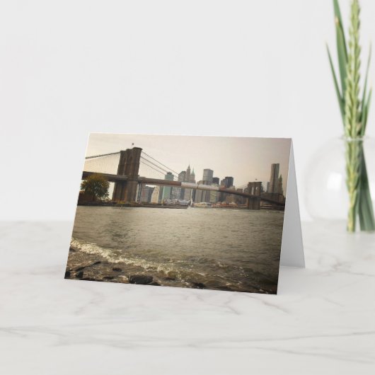 The Brooklyn Bridge, View from Brooklyn Karte (Vorderseite)