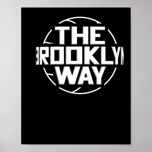 The Brooklyn Way Net Basketball Poster (Vorne)
