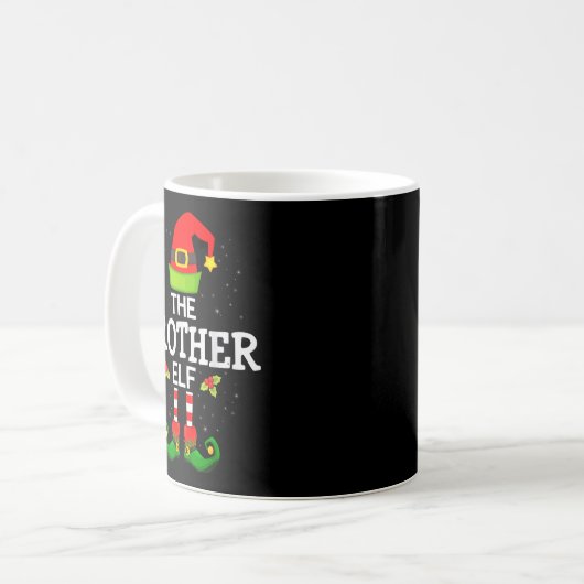 The Brother Elf Christmas Family Matching Pajama Kaffeetasse (Vorderseite Links)