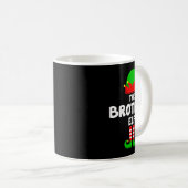 The Brother Elf Funny Christmas Matching Family Pa Kaffeetasse (VorderseiteRechts)