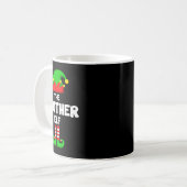 The Brother Elf Funny Christmas Matching Family Pa Kaffeetasse (Vorderseite Links)