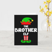The Brother Elf Funny Christmas Matching Family Pa Karte (Gelbe Blume)