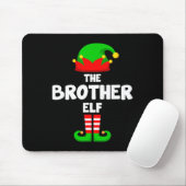 The Brother Elf Funny Christmas Matching Family Pa Mousepad (Mit Mouse)