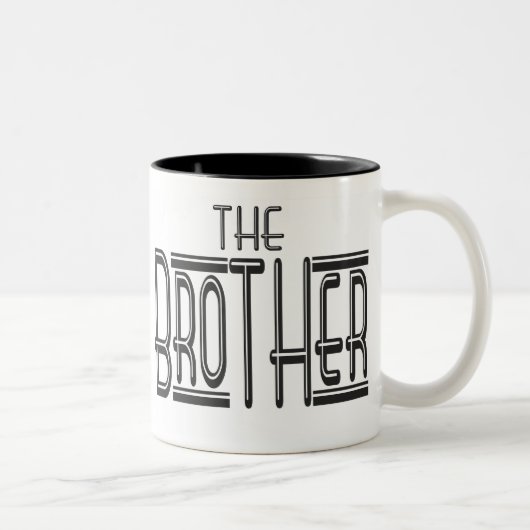 "The Brother Tasse" Zweifarbige Tasse (Rechts)