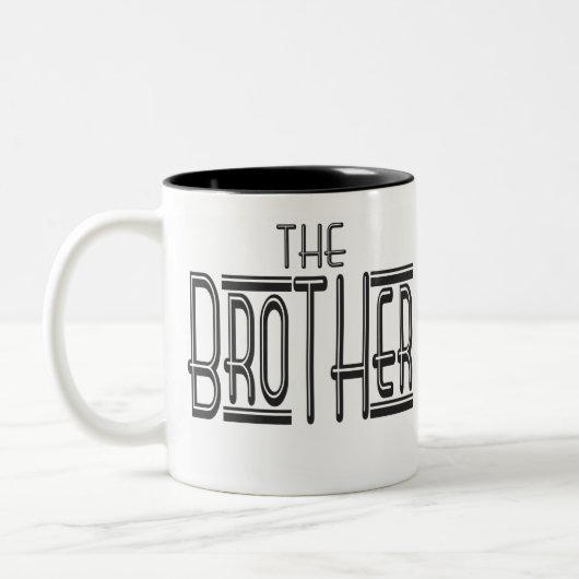 "The Brother Tasse" Zweifarbige Tasse (Links)