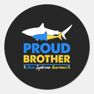 The Brother World Down Syndrome Awareness Day Shar Runder Aufkleber