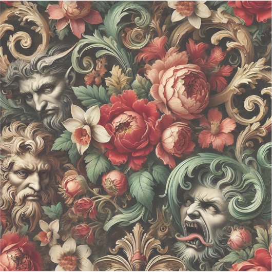 The Brothers Green - Gothic Floral Pillow Aufkleber (Vorderseite)