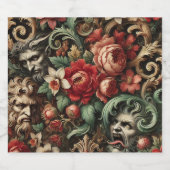 The Brothers Green - Gothic Floral Pillow Bierflaschenetikett (Einzelnes Label)