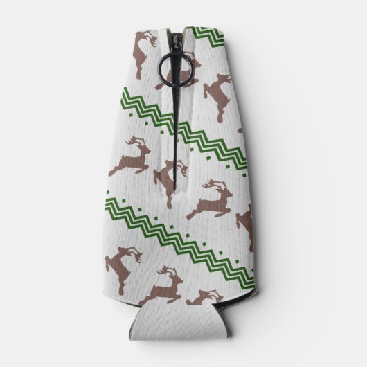 THE BROWN REINDEER PATTERN FLASCHENKÜHLER (Rückseite)