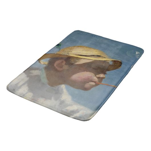 The Bubble Boy (von Paul Peel) Badematte (Schrägansicht)