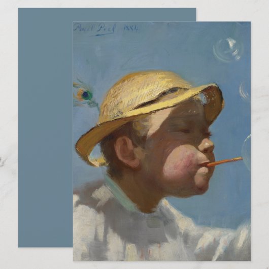 The Bubble Boy (von Paul Peel) Karte (Vorne/Hinten)