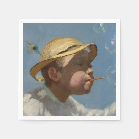 The Bubble Boy (von Paul Peel) Serviette (Vorderseite)