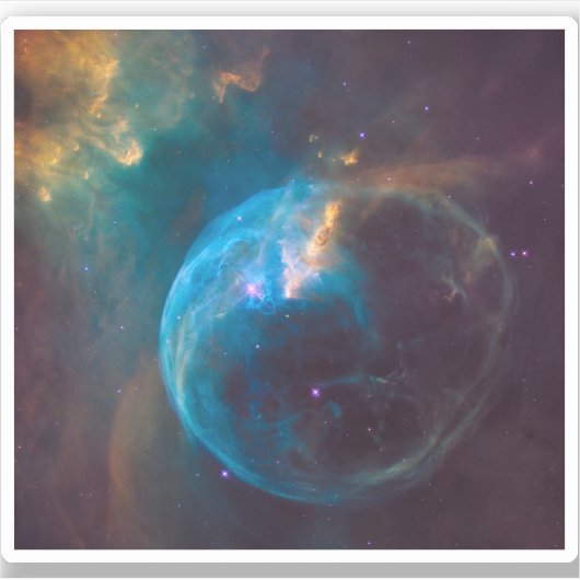 The Bubble Nebula, Ngc 7635. Aufkleber (Vorderseite)