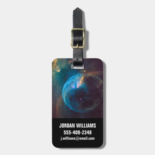 The Bubble Nebula, Ngc 7635. Gepäckanhänger (Vorderseite vertikal)