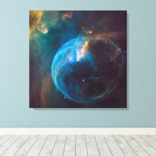 The Bubble Nebula, Ngc 7635. Leinwanddruck (Insitu (Holzboden))