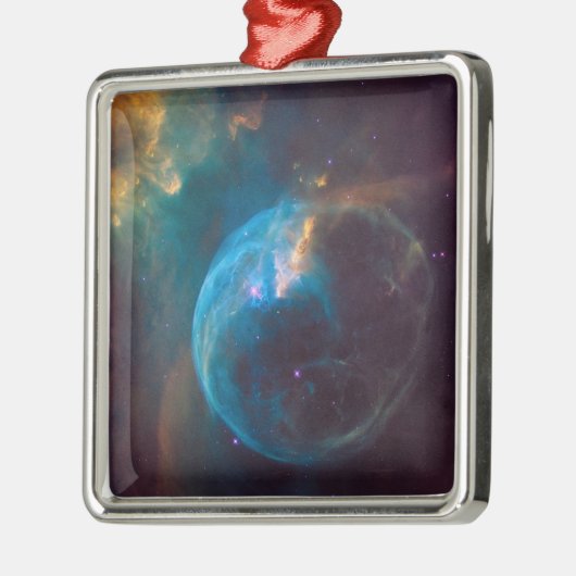 The Bubble Nebula, Ngc 7635. Ornament Aus Metall (Links)