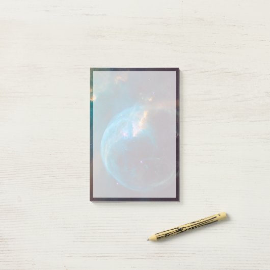 The Bubble Nebula, Ngc 7635. Post-it Klebezettel (Auf Schreibtisch)