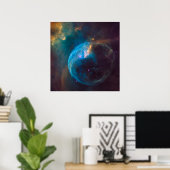 The Bubble Nebula, Ngc 7635. Poster (Heimbüro)