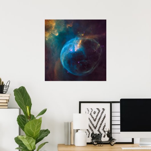 The Bubble Nebula, Ngc 7635. Poster (Heimbüro)