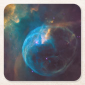 The Bubble Nebula, Ngc 7635. Rechteckiger Pappuntersetzer (Vorderseite)