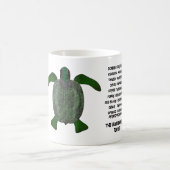 The bubble wrap turtle. (Chelonia anthropoceaenum) Kaffeetasse (Mittel)