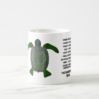 The bubble wrap turtle. (Chelonia anthropoceaenum) Kaffeetasse