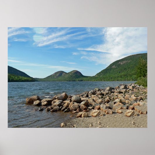The Bubbles and Jordan Pond, Acadia National Park Poster (Vorne)
