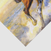 "The Bucker" Western Art von Charles M. Russell Seidenpapier (Detail)