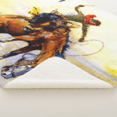 "The Bucker" Western Art von Charles M. Russell Sherpadecke (3/4)