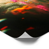 The Bucking Black Stallion Poster on 24x24 Poster (Ecke)