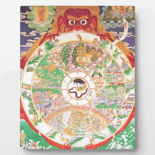 The Buddhist Wheel of Life Fotoplatte (Vorderseite)
