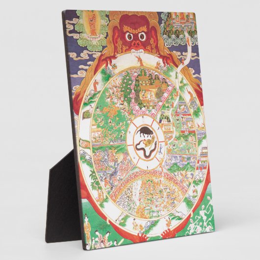 The Buddhist Wheel of Life Fotoplatte (Seite)