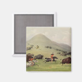 The Buffalo Hunt, c.1832 Magnet (Vorderseite/Rückseite)