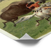 The Buffalo Hunt, c.1832 Poster (Ecke)