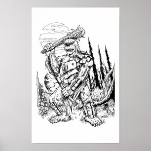"The Bugbear" - Illustration von Tracy Lesch Poster