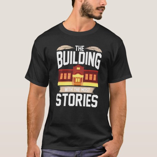 The Building With The Most Stories Library Book  1 T-Shirt (Vorderseite)