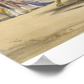 The Bull Follow up the Charge, 1865 (Farbe beleuch Poster (Ecke)